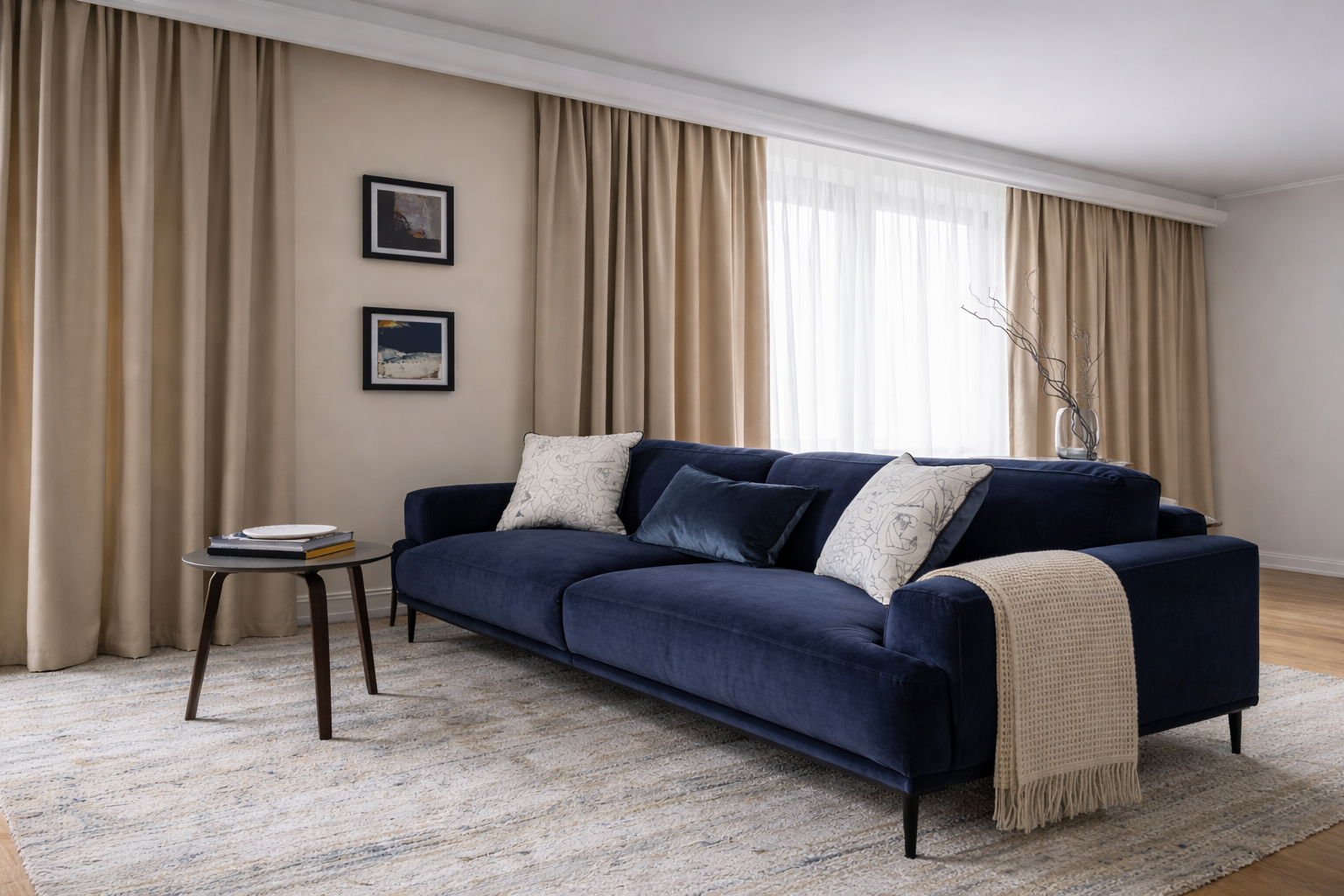 Готовый интерьер после ремонта